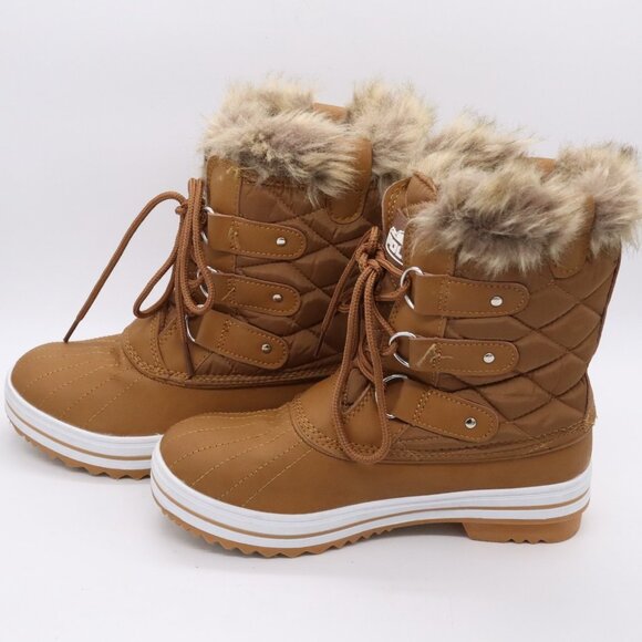 POLAR Womens Size 6 (US)Snow Boot Quilted Winter Snow Waterproof Warm Rain Boot - Picture 7 of 11